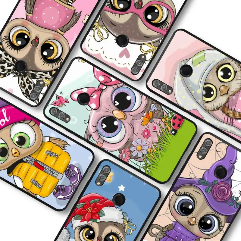 

Cute cartoon Owl Phone Case For Huawei honor 10Lite 10i 20 8x 10 for Honor 9lite 9xpro Back Coque