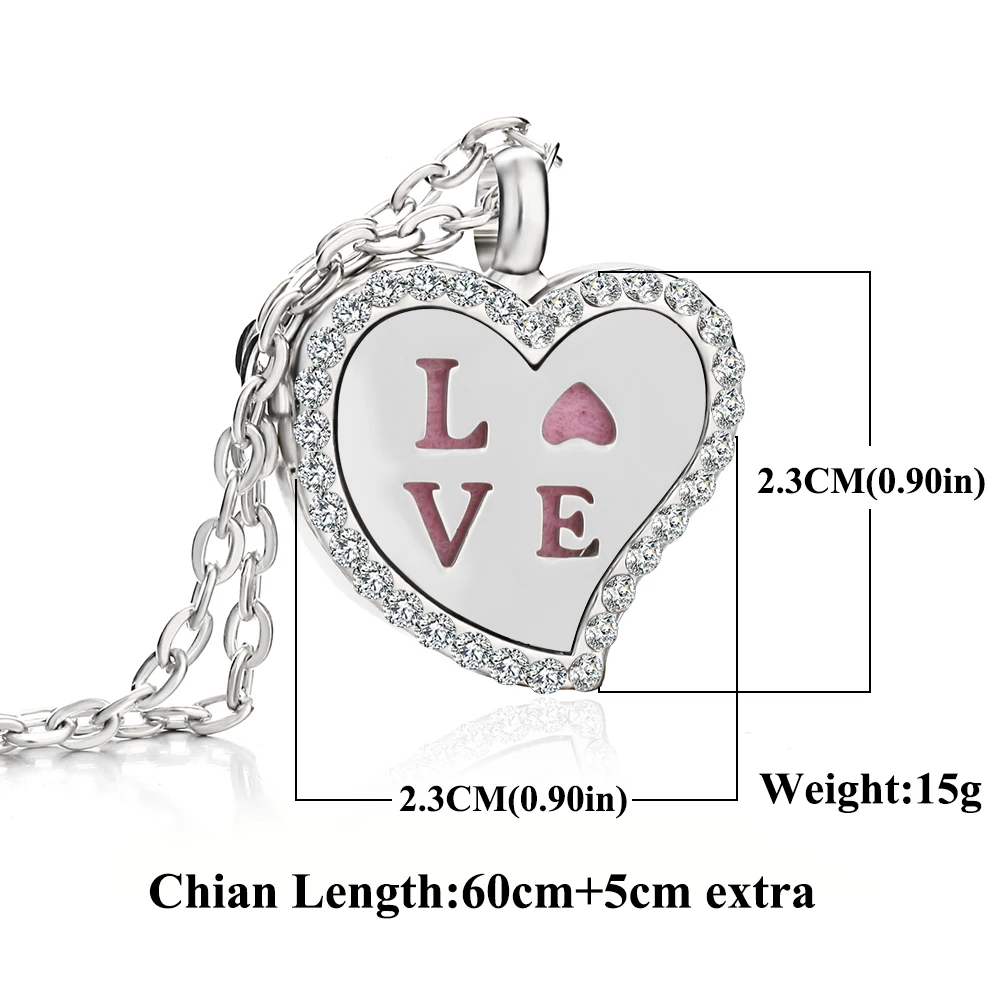 Новинка Подвеска для ароматерапии ювелирные изделия с диффузором сердце цветок