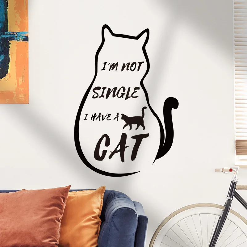 Наклейка на заднюю панель с изображением кота из мультфильма