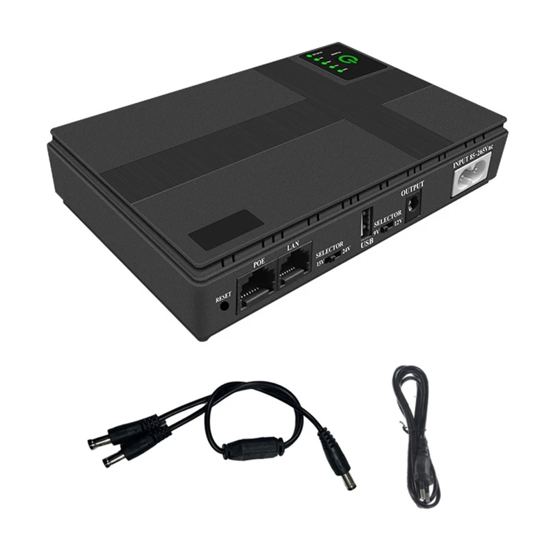 

UPS Battery Backup 8800mAh Lithium Battery for Webcam LED Light WiFi Router W3JD