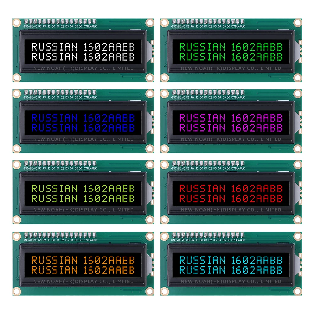 Русская черная пленка BTN фиолетовая 1602A плата адаптера IIC матричный персонаж 2X16