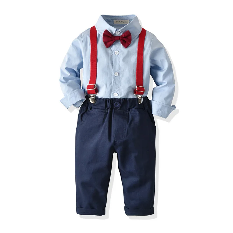 

Children's Spring and Autumn Suit Wholesale Dress Long Sleeve Shirt Strap Crawler Children's Clothing One Piece Dropshipping