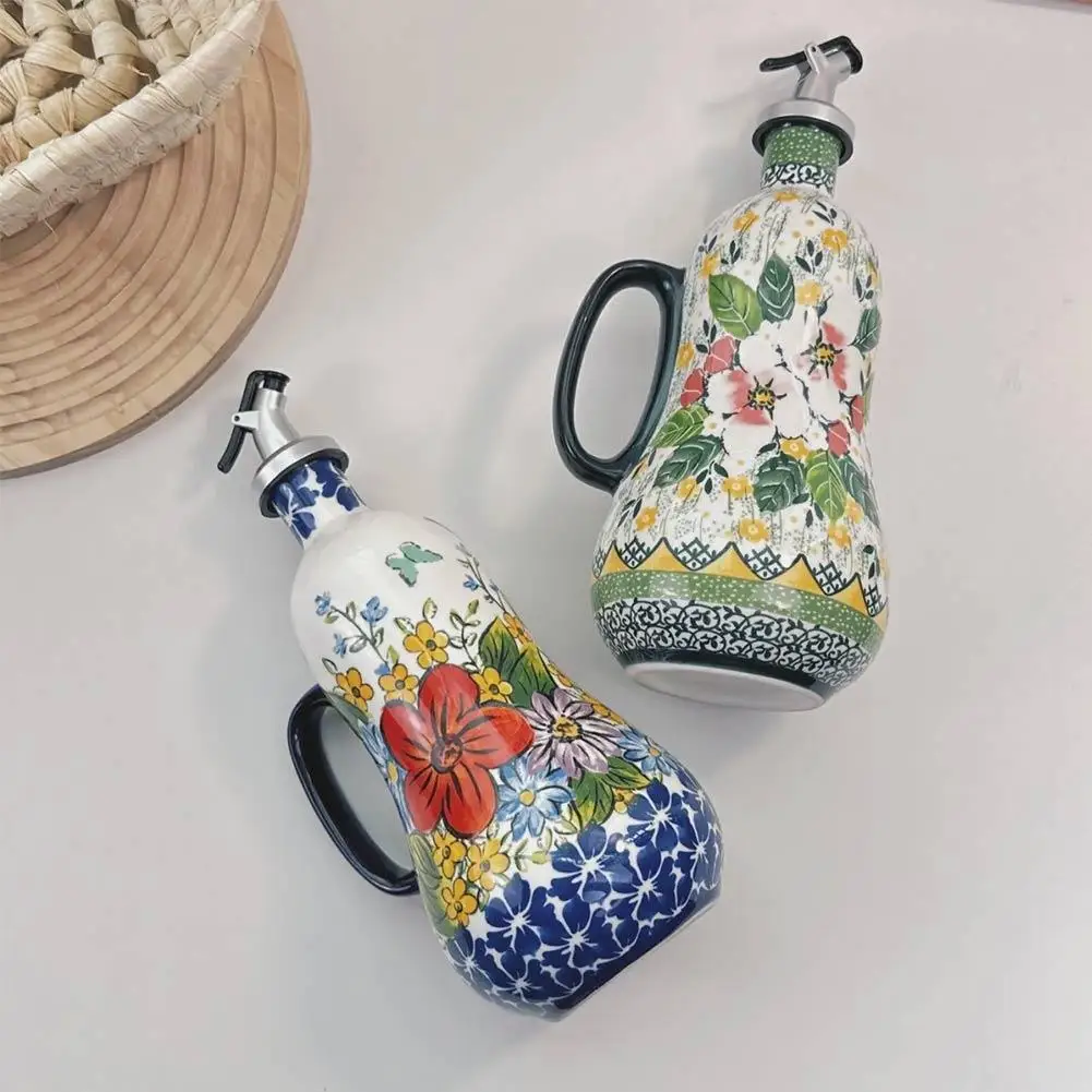 Итальянская подглазурная керамическая бутылка, нетоксичная ...