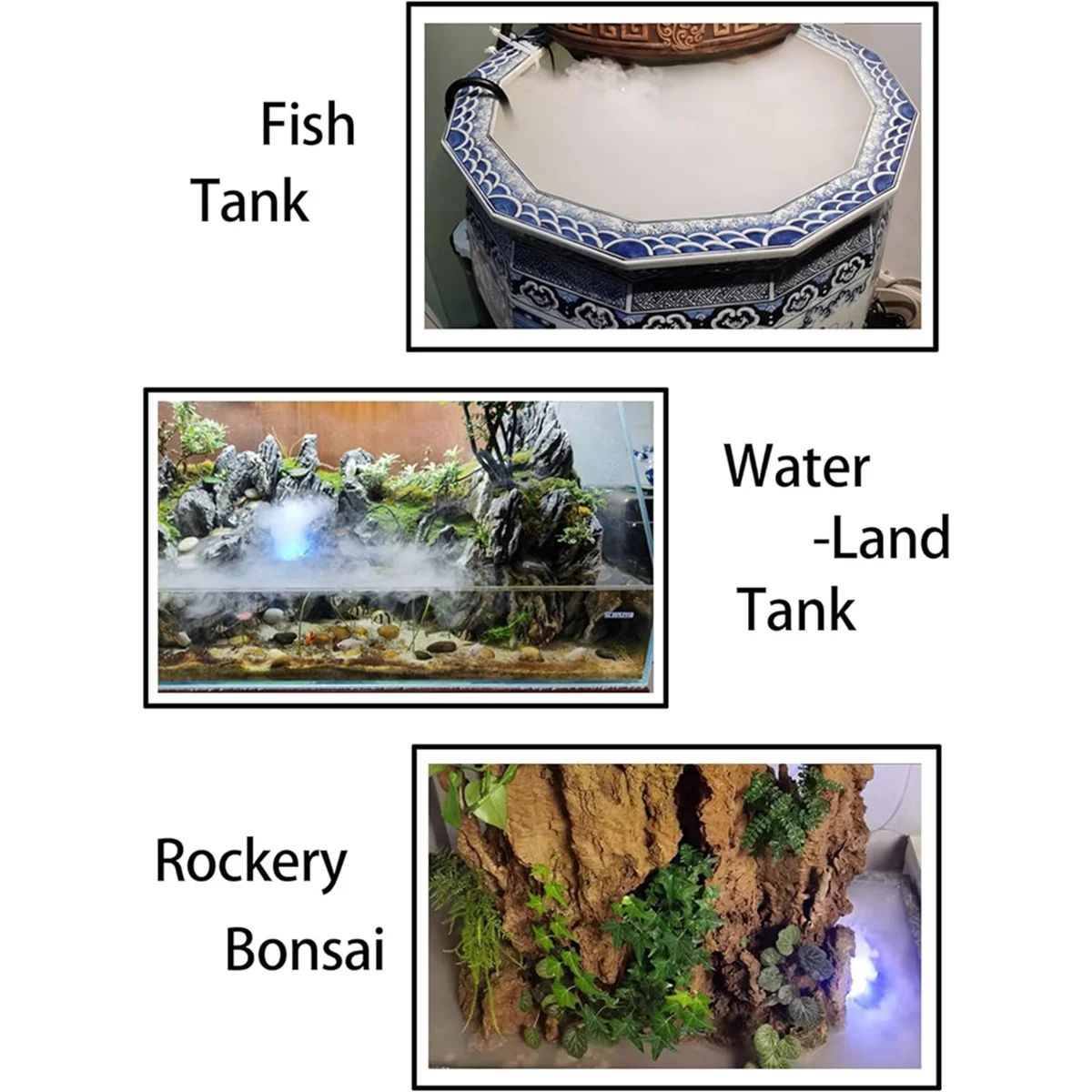 Туманообразователь USB-порт 4-цветные светодиодные фонари мини-машина для тумана