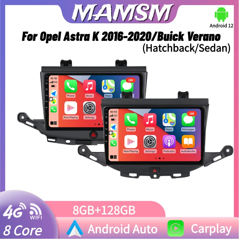 

MAMSM Android Auto Radio CarPlay Multimedia Player For Opel Astra K 2016-2020/Buick Verano Navigation Head Unit 2 din autoradio