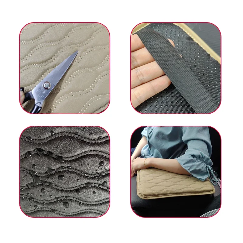 1 шт. кожаная Автомобильная подлокотная Подушка автомобильные подлокотники