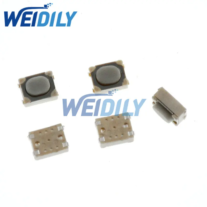 

WEIDILY 50 шт. SMD тактовый переключатель 3*4*2.5 мм белый