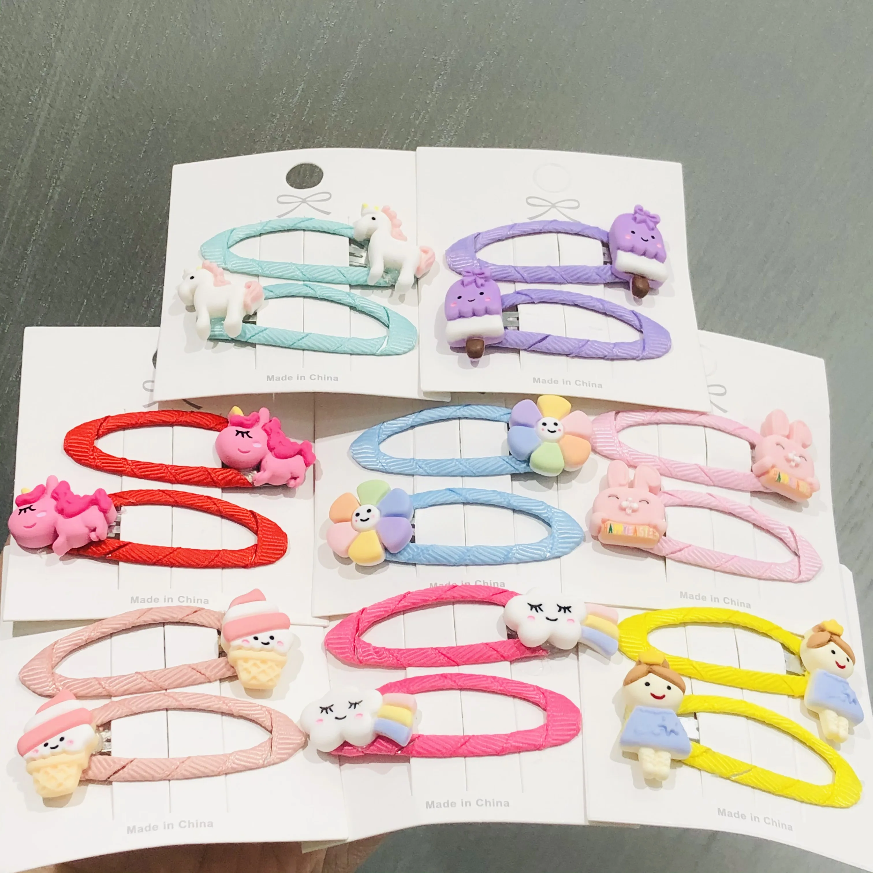 Заколка для волос в виде облака животных цветов фруктового льда 2 шт. - купить по