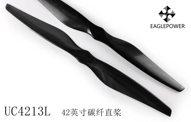 

1 Pair 42 inch UC4213 Carbon Fiber Matte Propeller High Efficiency Straight Paddle Prop for Agriculture VTOL-UAV Drone EA128