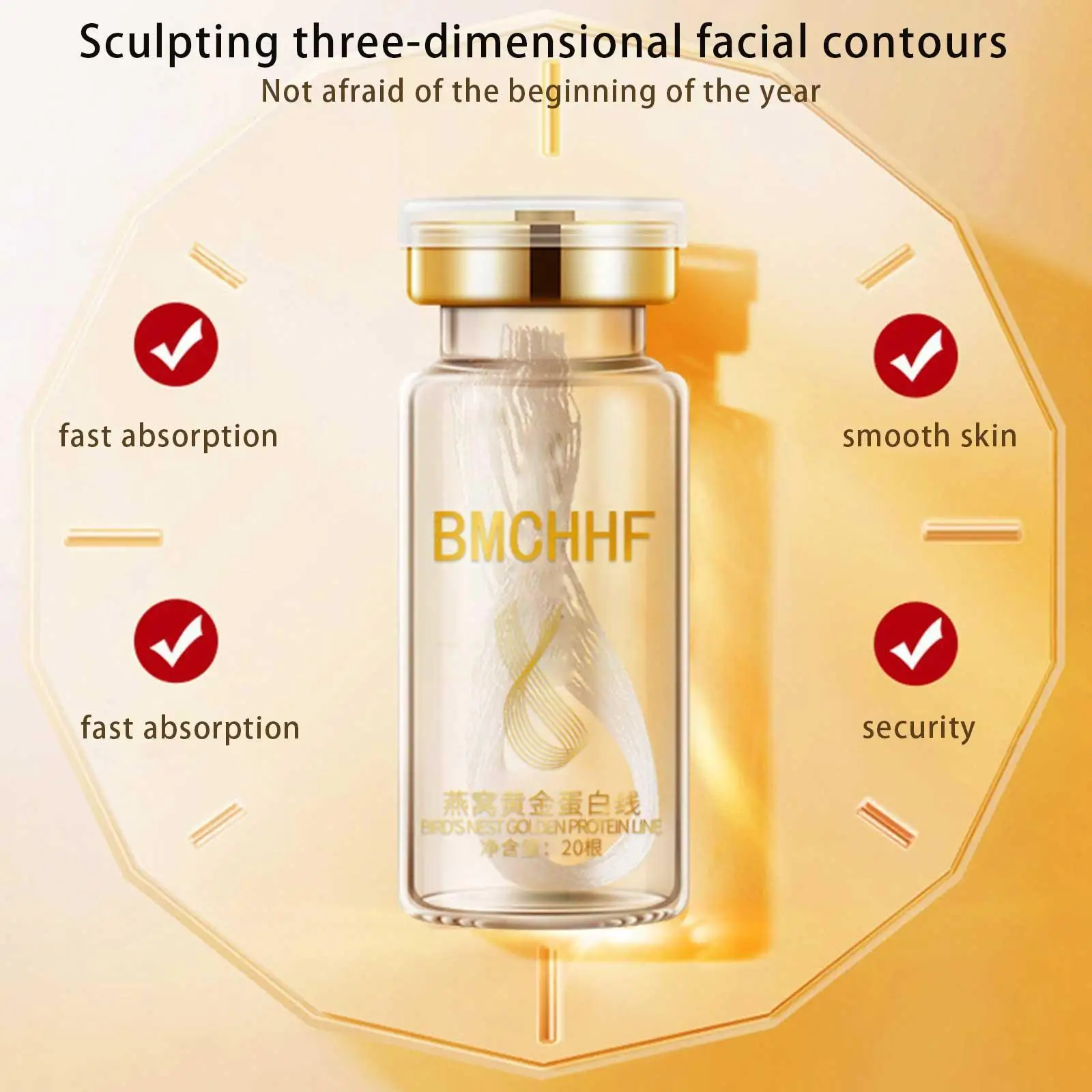 

Collagen Silk Thread Essence Kit Moisturizing Lines Face Fine Reduce Firming Serum Care Brightening Care Face Skin Anti-agi E3r4