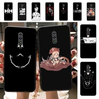 anime jujutsu kaisen sukuna black phone case for vivo y91c y11 17 19 17 67 81 oppo a9 2020 realme c3