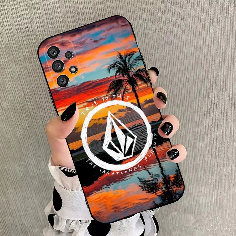 Модный V-Volcom спортивный Стильный чехол для телефона Samsung Galaxy A20 A21s A22 A31 A32 A52 A53 A72 73 A80