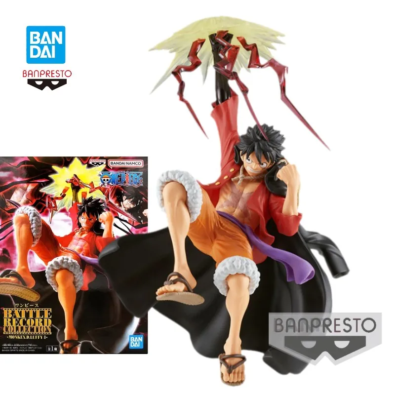 

Bandai Banpresto New Original Anime Figure One Piece Brc Monkey D Luffy Battle Record Desktop Ornament Model Figure Toy Gift