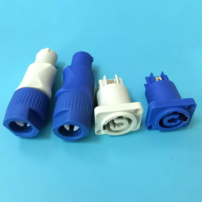

NEW2022 3pin Powercon Xlr Connector Lockable Cable male female Chass Socket for Electric Drill LED Screen Stage Lighting Power a