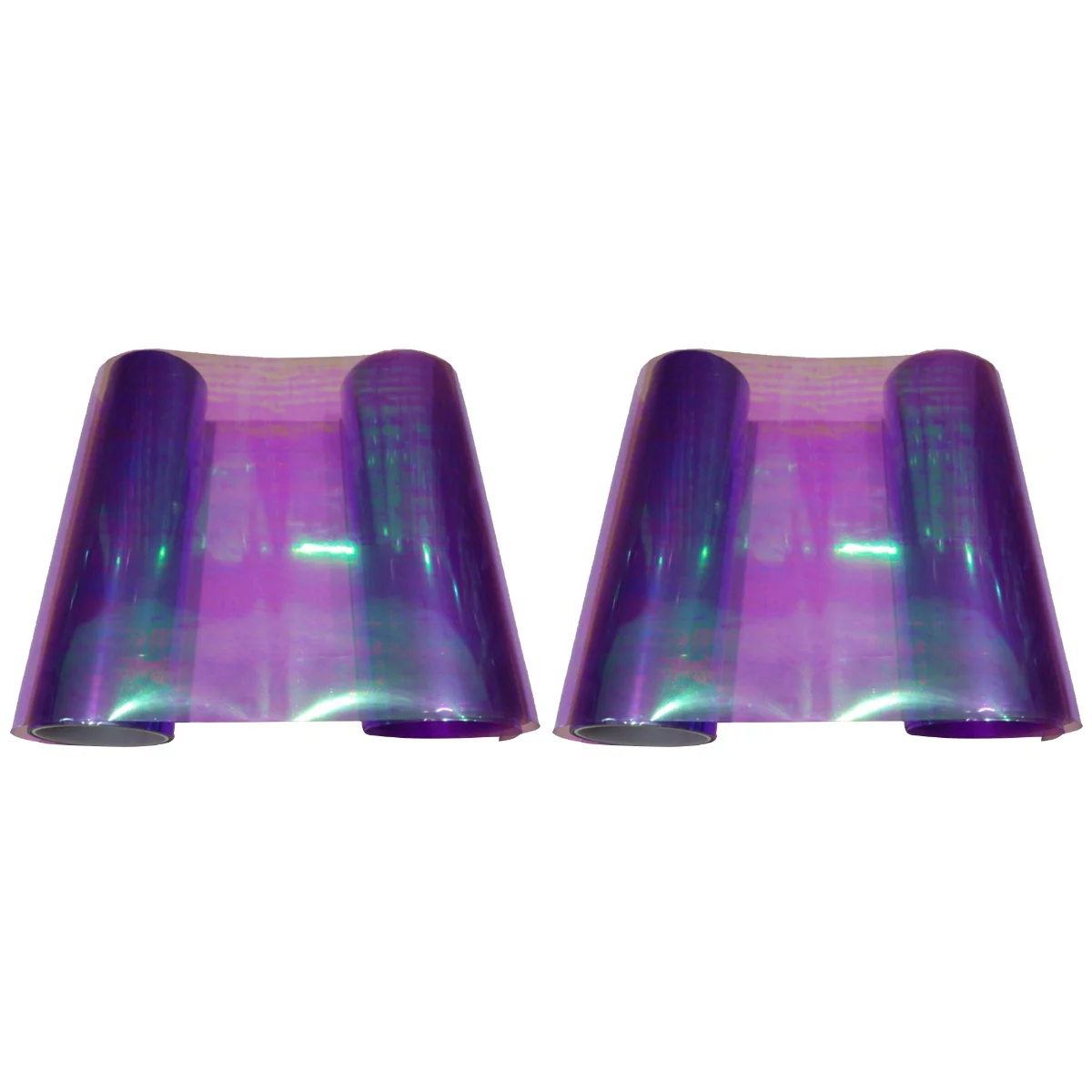 

2pcs 30 x 210cm Auto Car Shiny Sticker Fog Light HeadLight Taillight Tint Vinyl Film Sheet Car Decoration Decals (Purple)