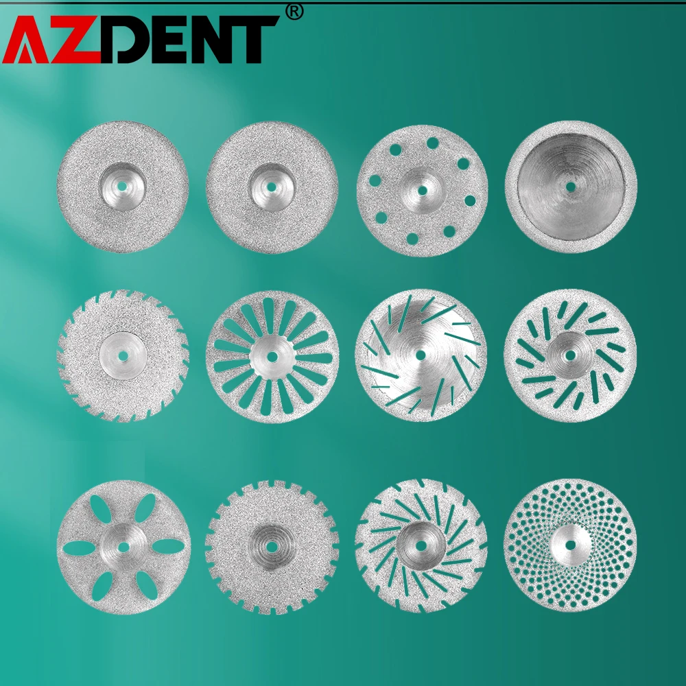 Azdent Dental Lab Polishing Shank Mandrel Burs Dentistry Polishing Disc Cutting Double Side
