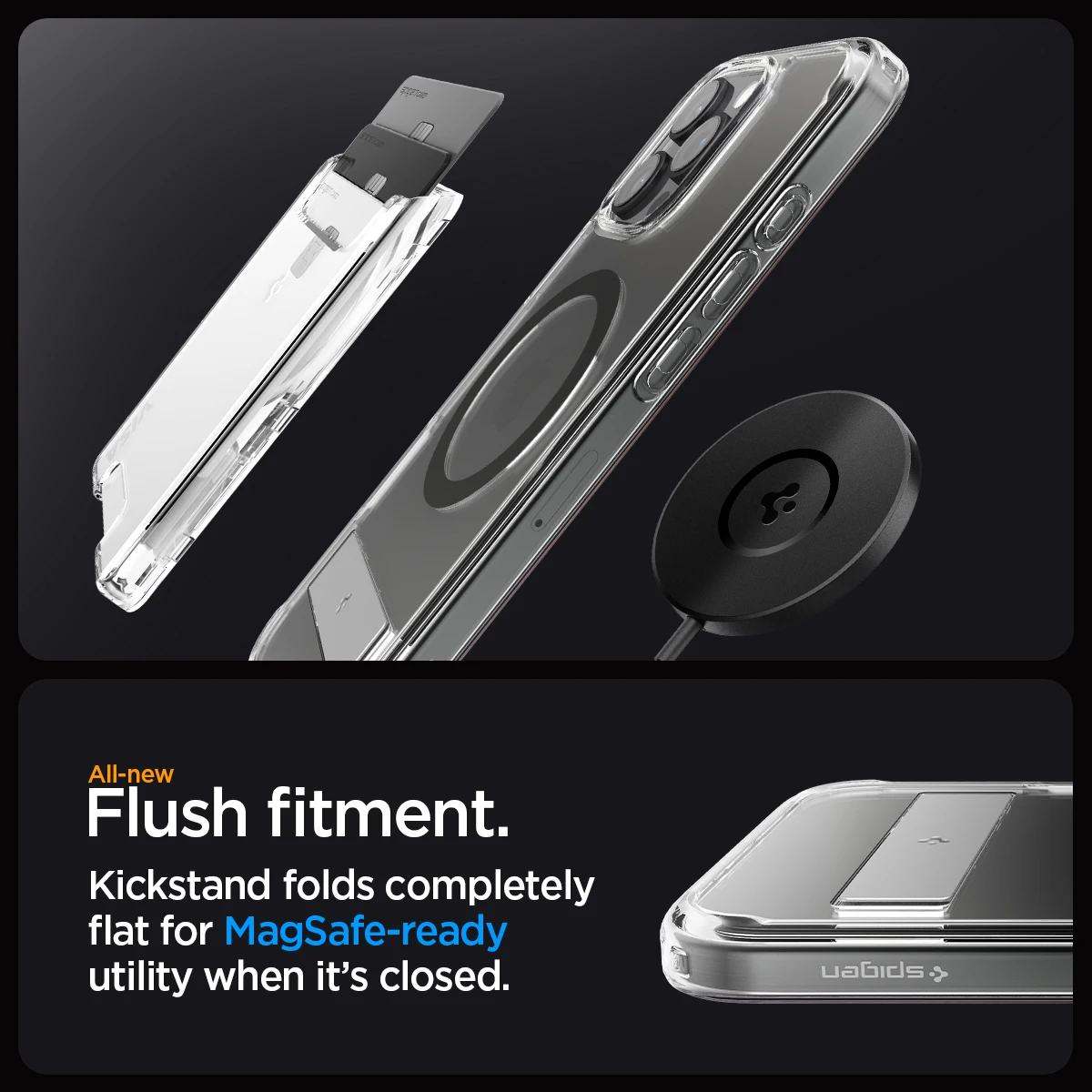 Spigen Ультра Гибридный S MagFit чехол для iPhone 16 Pro Max / Magsafe с подставкой