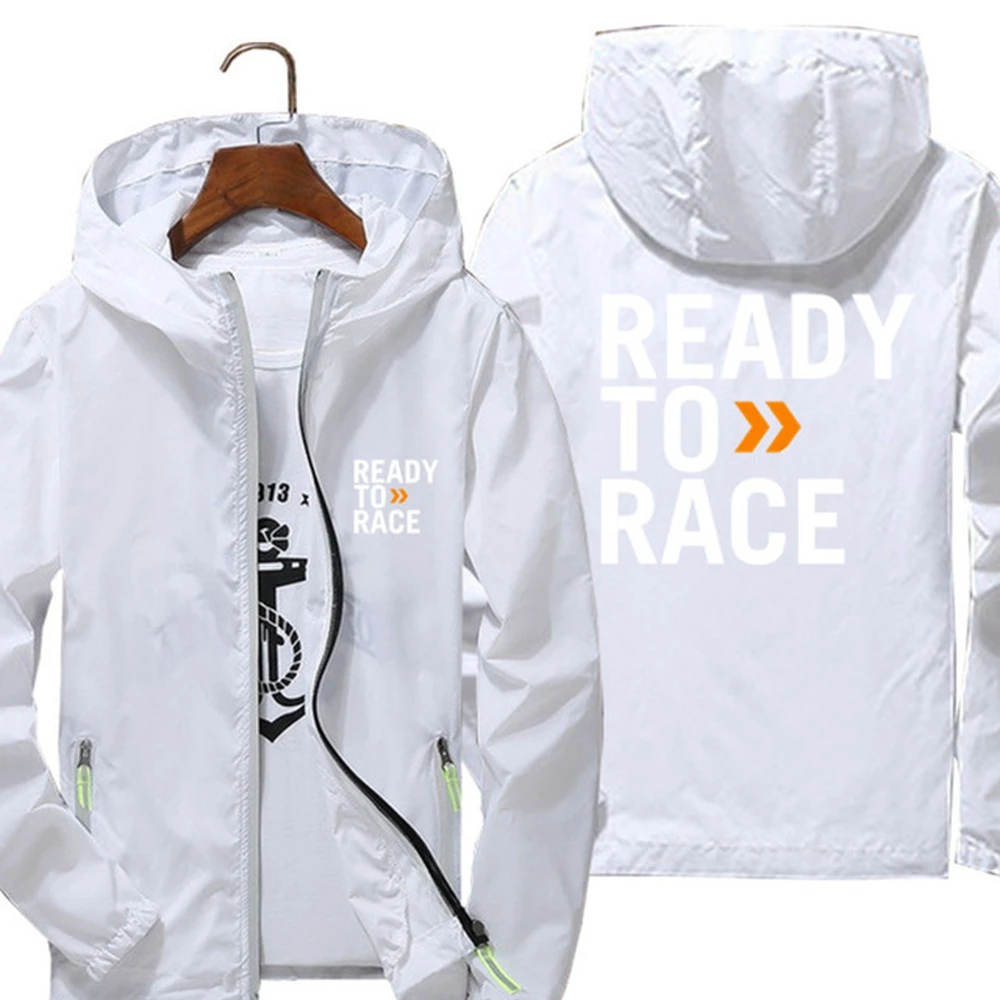 

Men's Ready To Race Enduro Cross Motocoss Asphalt Bicycle Life Pilot Coat That Windbreaker Bomber Hooded Jacket Men's Sports