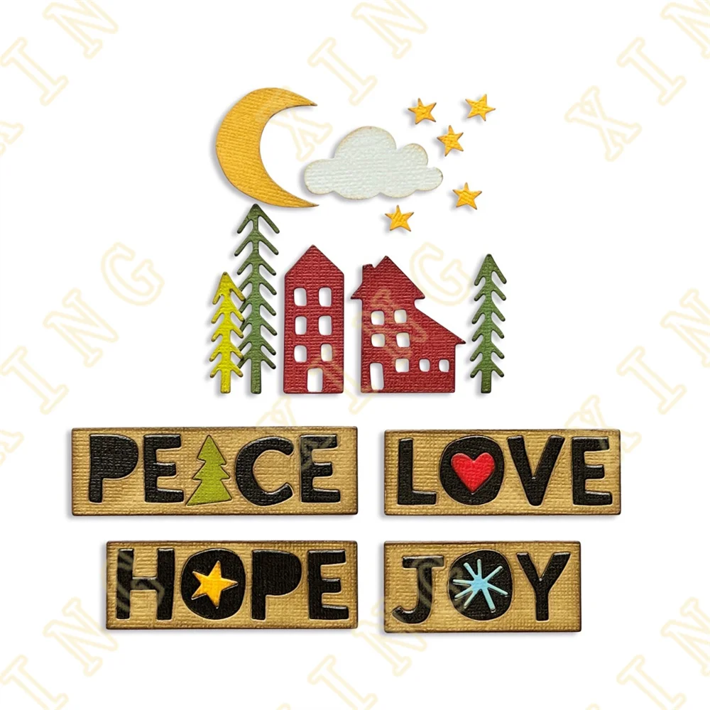 

Christmas Cutouts 2022 New Metal Cutting Dies Scrapbook Diary Decoration Stencil Embossing Template Diy Greeting Card Handmade