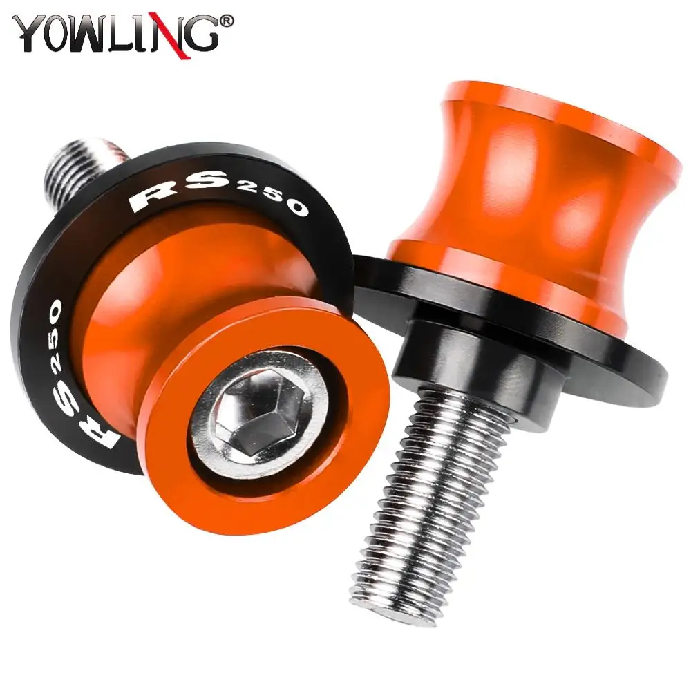 

6MM Motorcycle Accessories Aluminum Swingarm Spools Slider Stand Screws For APRILIA RS250 RS 250 1998 1999 2000 2001 2002 2003