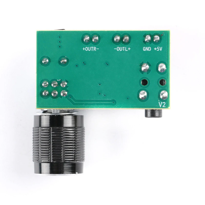 H-A157 PAM8403 Цифровая плата усилителя модуля с ручкой громкости, входом Aux, питанием DC5V и двумя каналами вывода мощностью 3 Вт.