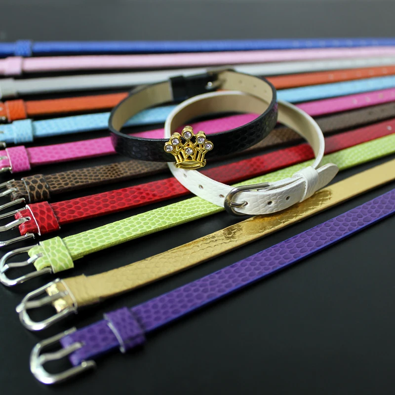 

10 шт./партия, браслет из искусственной кожи со змеиной кожей