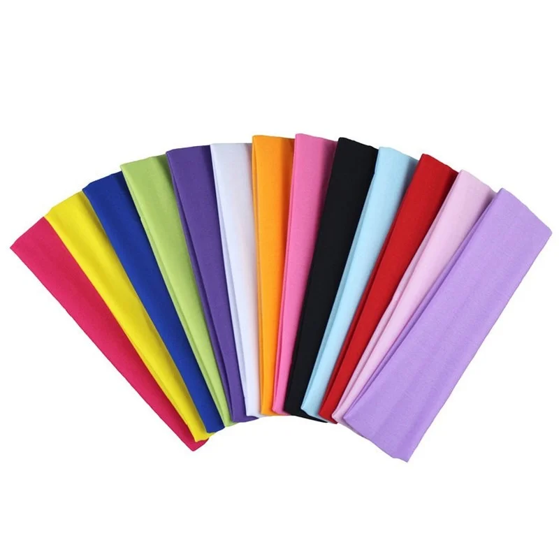 

Fashion Sports Head Band Elastic Yoga Hair Band Running Fitness Headwear Ladies Turban Head Ward Hair Band Sweatband