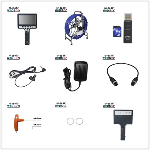 WOPSON 7-дюймовый монитор DVR канализационный дренажный трубопровод система