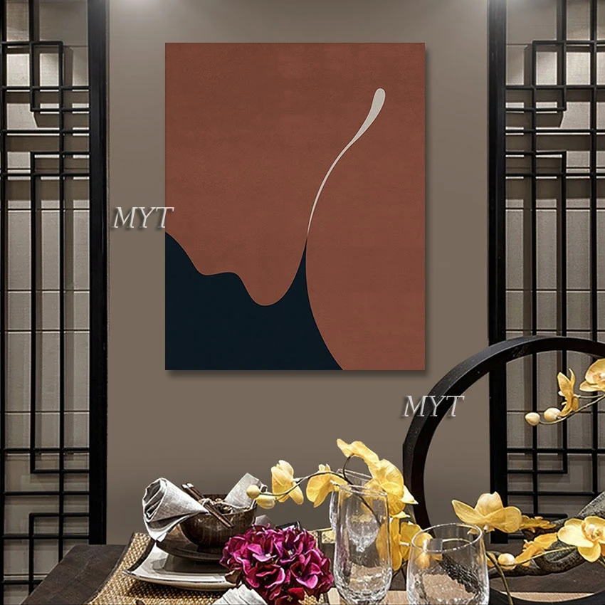 

Абстрактная идея, качественная Картина на холсте, большие картины для офиса, спальни, декоративные настенные картины ручной работы, без рам...