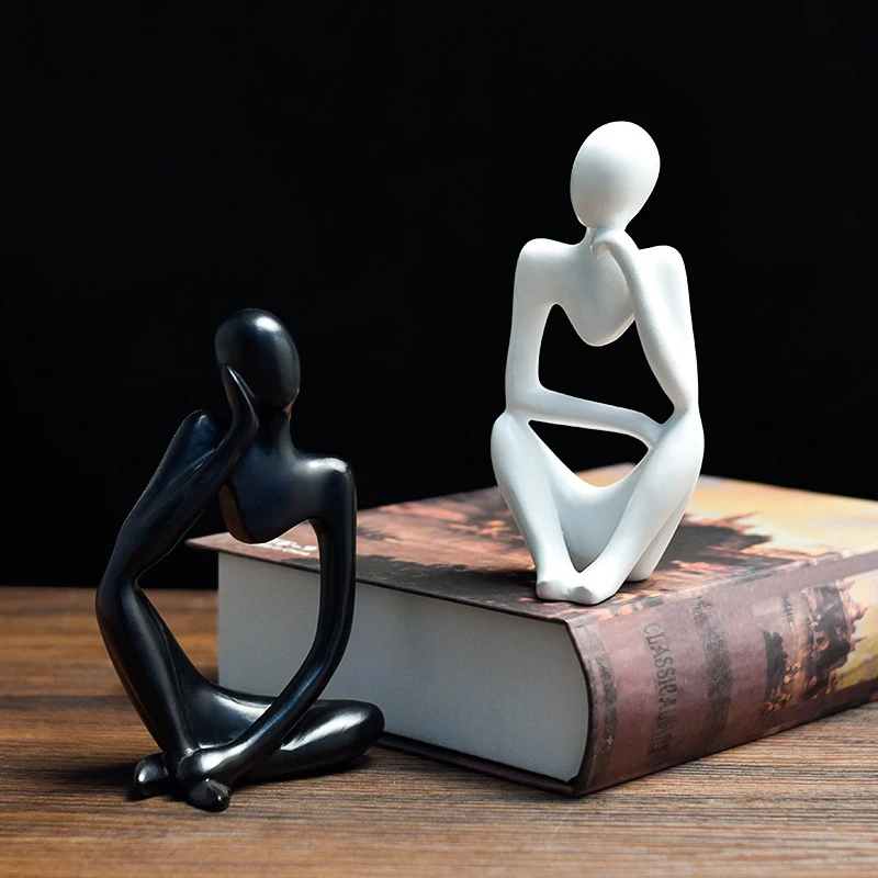 Мини-фигурка абстрактный герой статуя из смолы скульптура Декор для дома