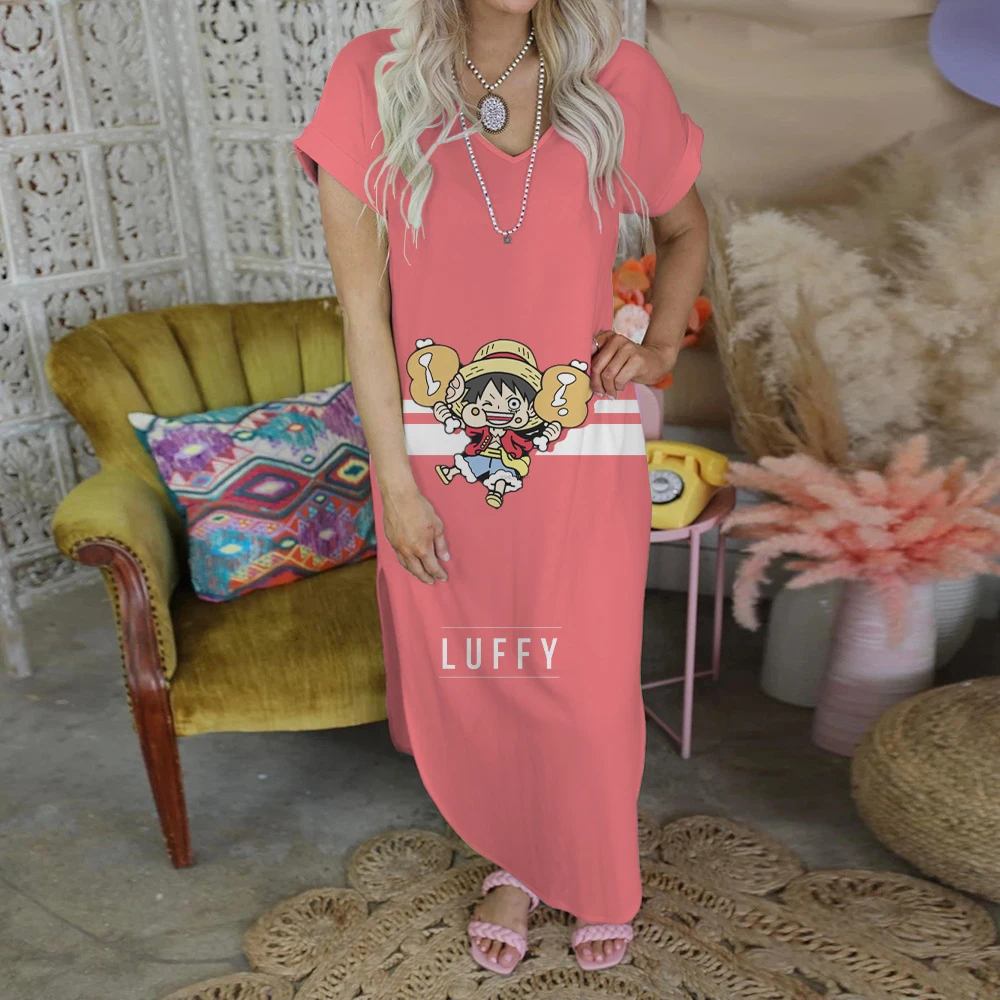

Evening Dresses Fashion Split Skirt Zevity Maxi Dress Robe One Piece Summer Women 2023 Party Elegant Casual Women's Long Fashion
