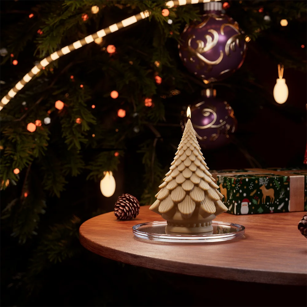 Pinecone Рождественская елка силиконовая искусственная ароматическая свеча форма