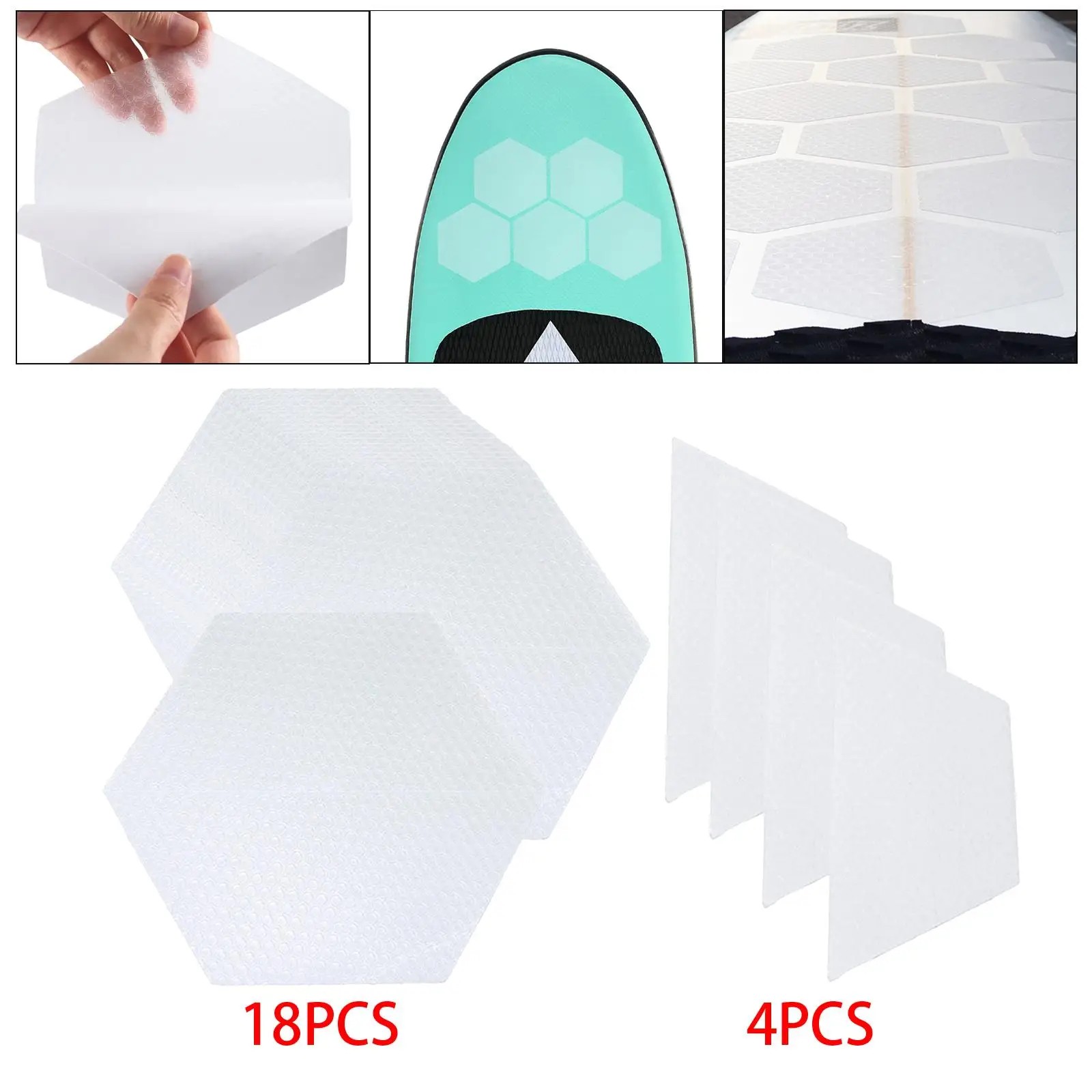 

Hexagon Surfboard Traction Pads Foot Strap Surf Adhesive