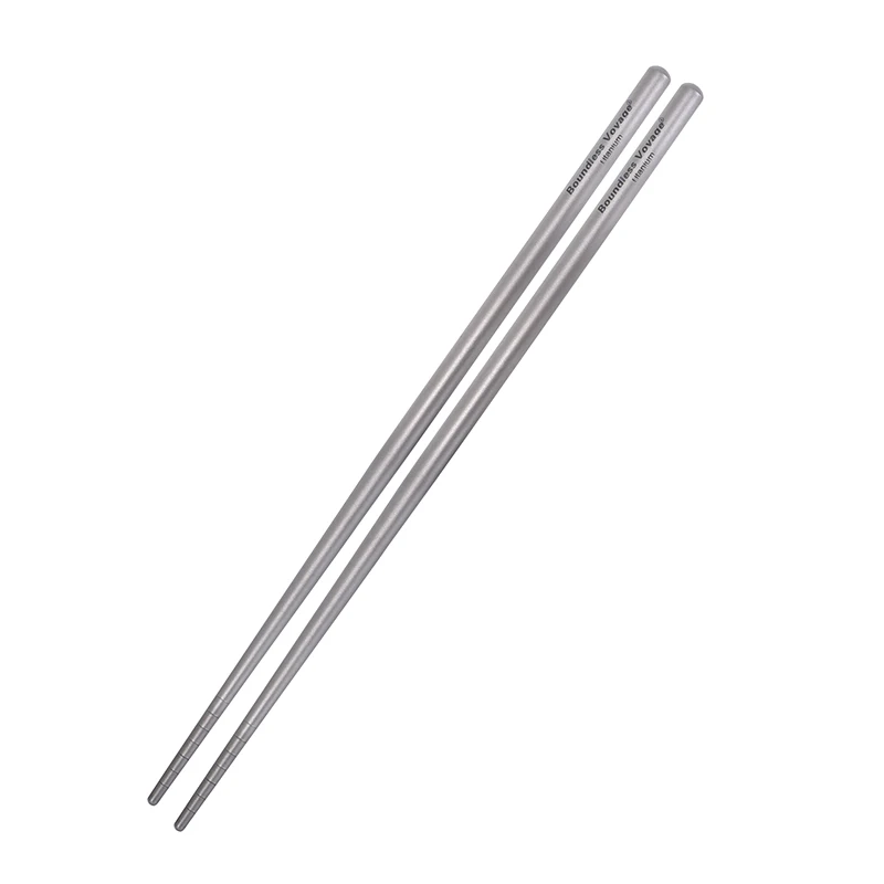 1Pair Titanium Chopsticks Japanese Sushi Fast Food Noodles Chopsticks Bacteriostatic Flatware Outdoor Camping Picnic Tableware