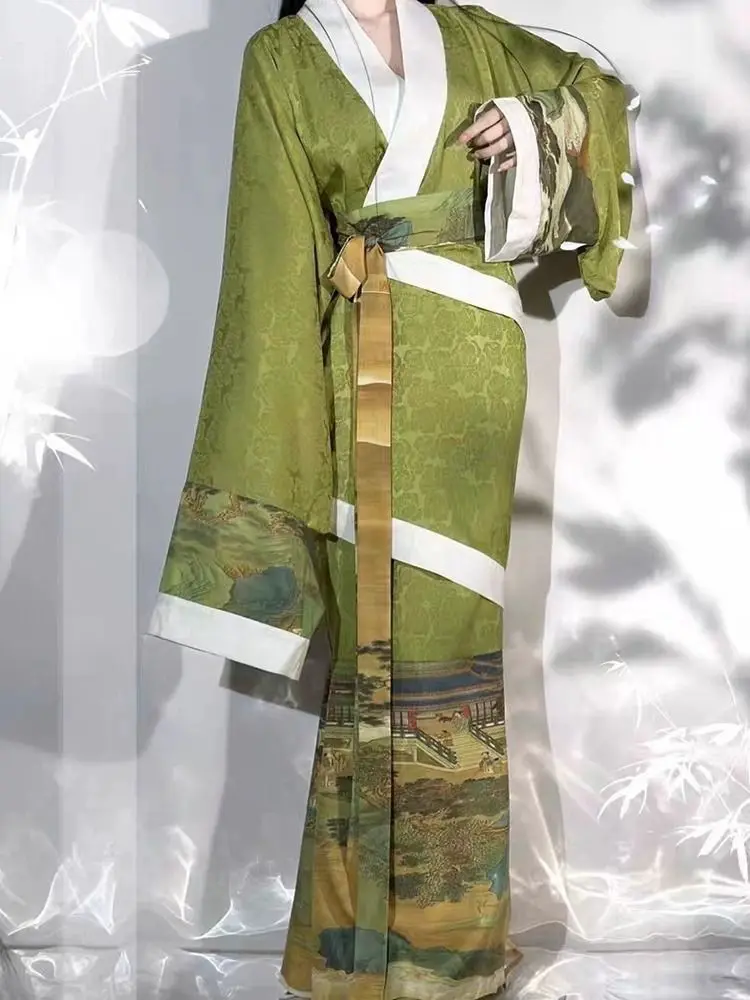 Платье ханьфу для женщин старинный китайский военный халат Женский карнавальный