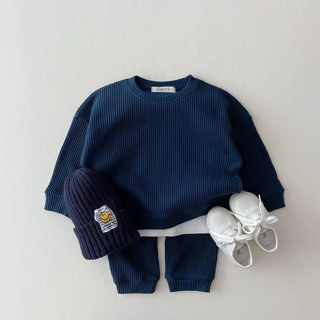 Fashion Newborn Baby Girl Boy Clothes Set Cotton Sweatshirt+Pant 2PCS Home Suit Spring Autumn Clothing Set Toddler Girl Outfits