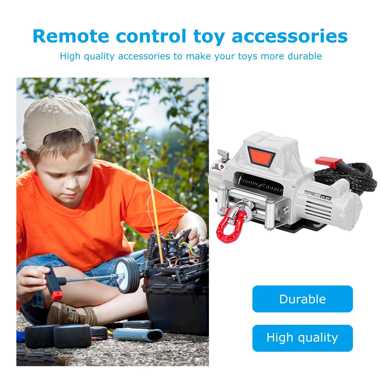 

Металлическая Автоматическая имитационная лебедка, запасные части, Портативная Беспроводная система дистанционного управления для D90 Axial 1...