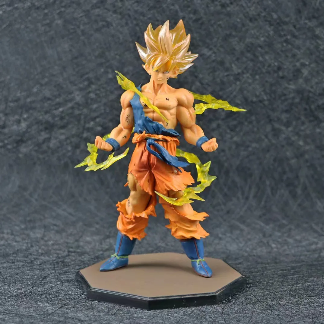 

17cm Dragon Ball Son Goku Super Saiyan Anime Figure 16cm Goku Dbz Action Figure Collection Decoration Model Toys Kids Xmas Gift