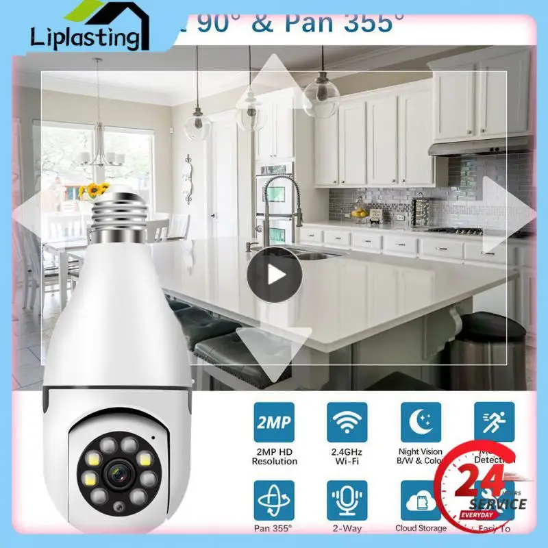 

2.4ghz Wifi Is Supported Local Remote Playback Easy To Installed Bulb Surveillance Camera Support Wifi Smart Bulb