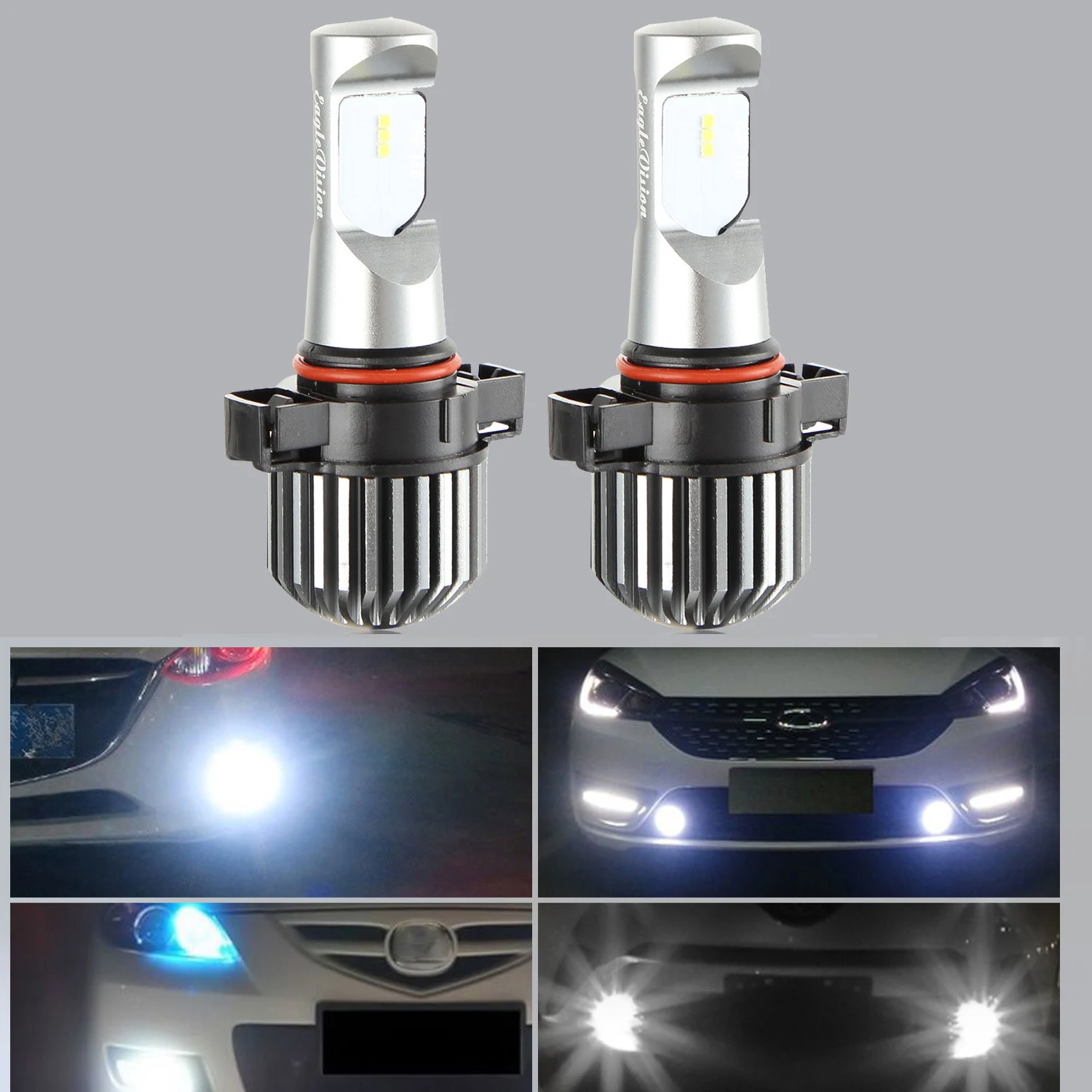 

2 шт. Противотуманные фары автомобильные светодиодсветодиодный фары водонепроницаемое освещение 5202 9005 9006 H8 H9 H11 H11 6000K Автомобильные фары IP67 ...