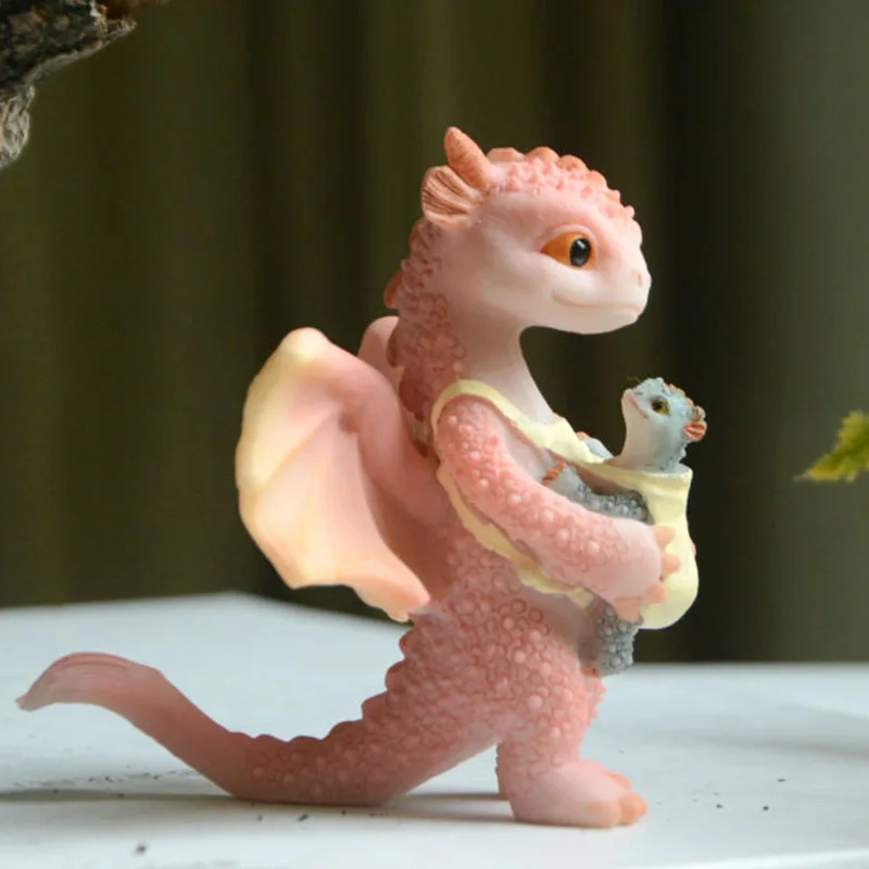 

Magic Resin Simulation Animal Dragon Dinosaur Collection Miniature Fairy Garden Terrarium Bonsai Home Decor Dragon Figurine
