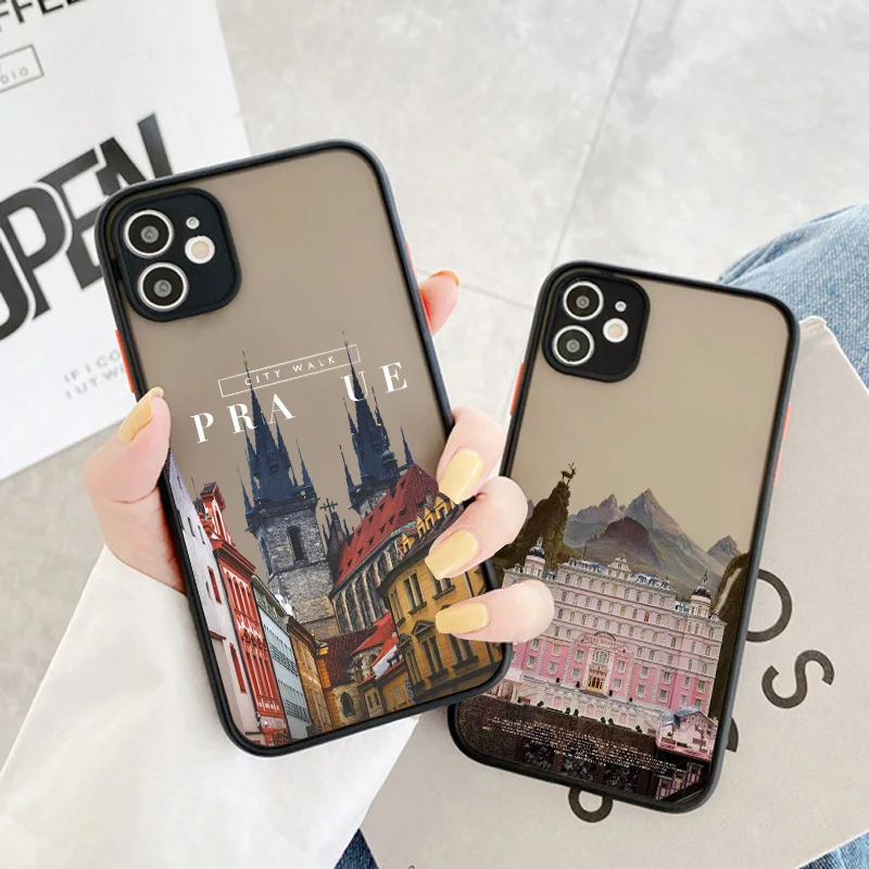 

Prague Czech Republic Urban Landscape Architecture Case For iPhone 14 13 12 11 Pro Max XR XS X 7 8 Plus SE202 Mini Hard PC Cover