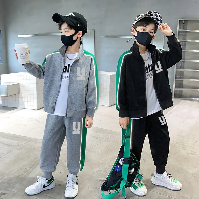 

Boys Tracksuit Set Casual Hooded Sweatshirts Long Pants tracksuits Boys Clothes 4yrs to 12yrs Kids Sport Outfit Child Sportswear