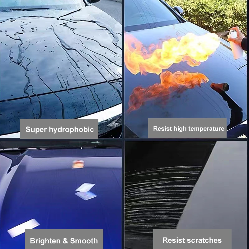 Фото Керамическое покрытие Dpro 9H для автомобиля, водостойкое, нанокерамическое, для ухода за краской, антицарапинное, гидрофобное, набор для полировки и детализации автомобиля №3