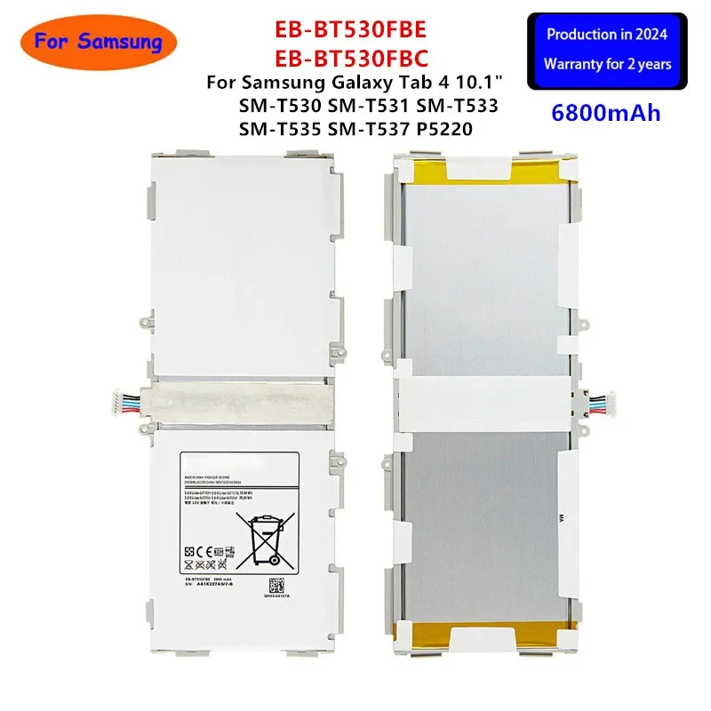 Совершенно новый аккумулятор для планшета EB-BT530FBE EB-BT530FBC Samsung Galaxy Tab 4 10 1 дюйма