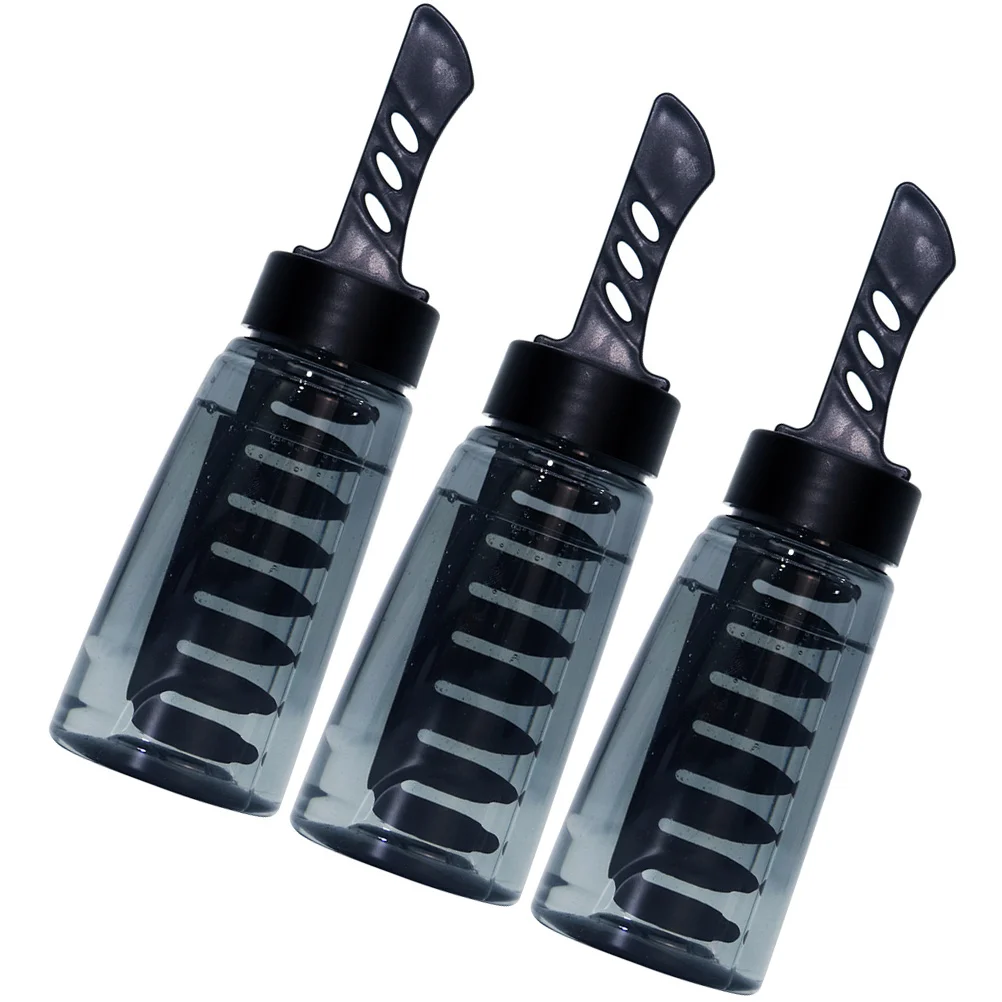 

3pcs Empty Hair Gel Bottle with Comb Hair Styling Gel Applicator Bottle