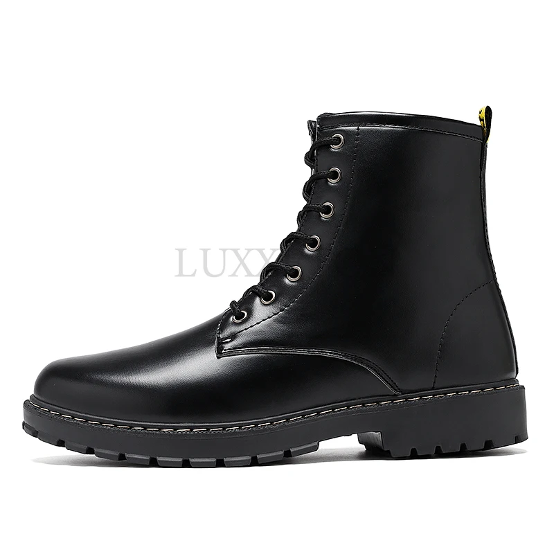 

Winter Shoes Plush Thick Warm Boots High-top Cotton Shoes Lace-up Non-slip Cold-proof Thick-soled Men's Snow Ankle Bootsshoes
