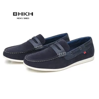 bhkh 2022 autumn men loafers shoes fashion smart casual shoes leather man casual shoes office work footwear men shoes