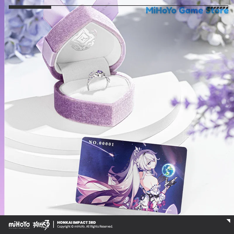 Фото Кольцо Kiana Herrscher Of Finality Ring Honkai Impact 3, оригинальный Kiana Kaslana, аксессуары для косплея Doujin, подарок на Рождество и день рождения №2