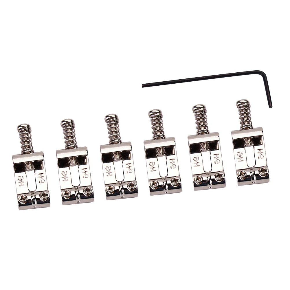 

6pcs Guitar Roller Saddle Guitar String Saddle Guitar Saddle Bridge Guitar Bridge Roller